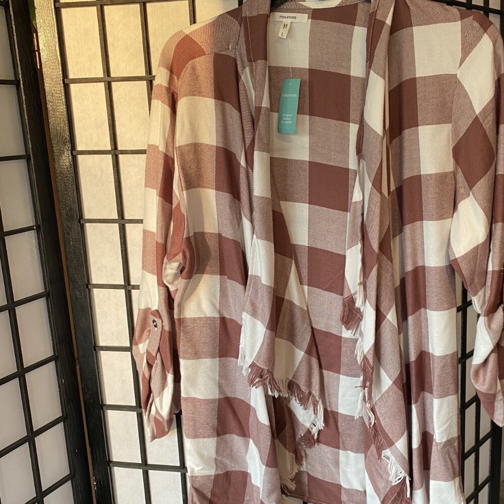 Plaid Wrap style shirt